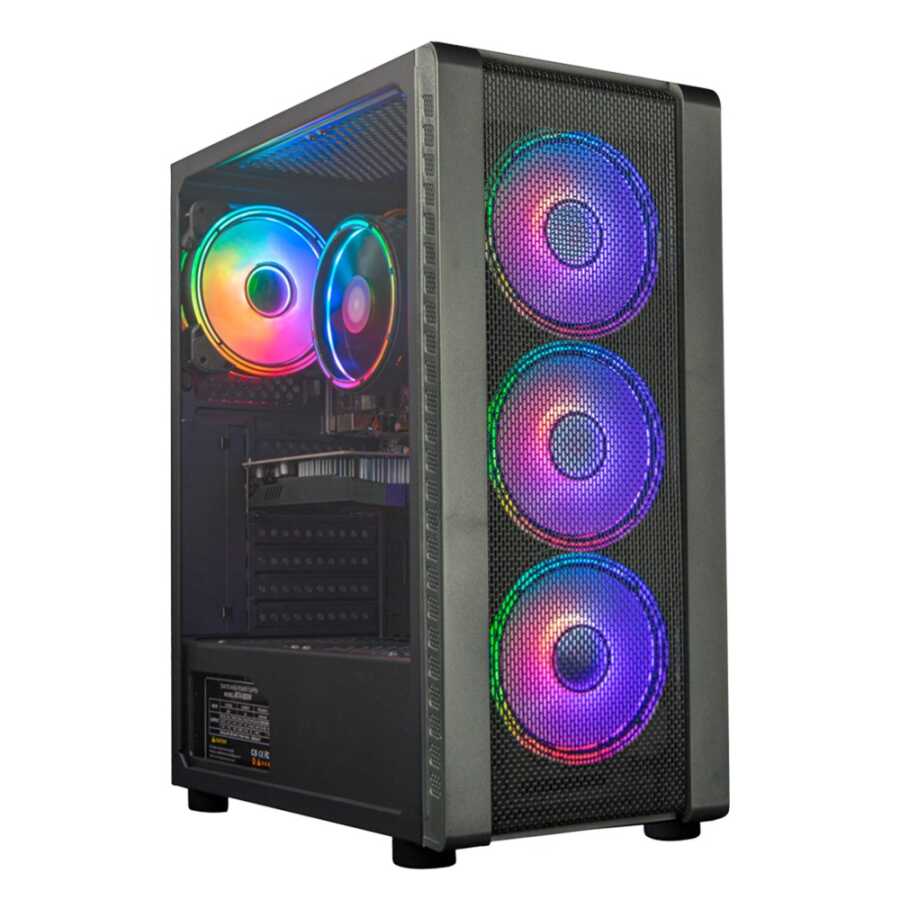 Master Yi 4x ARGB Kumandalı 400W ATX Mesh Panel Oyuncu Kasası