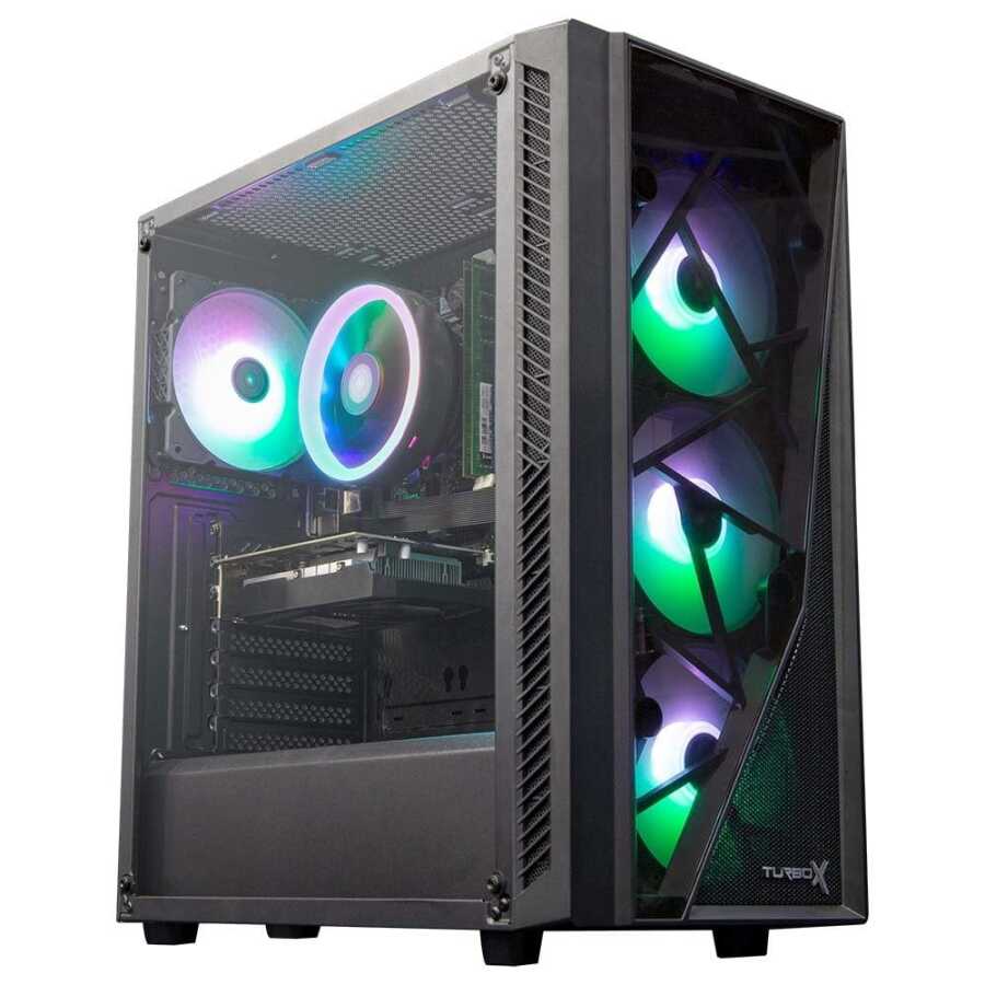 Turbox Odesus 4x ARGB Fanlı 600W 80+ ATX Gaming Bilgisayar Kasası