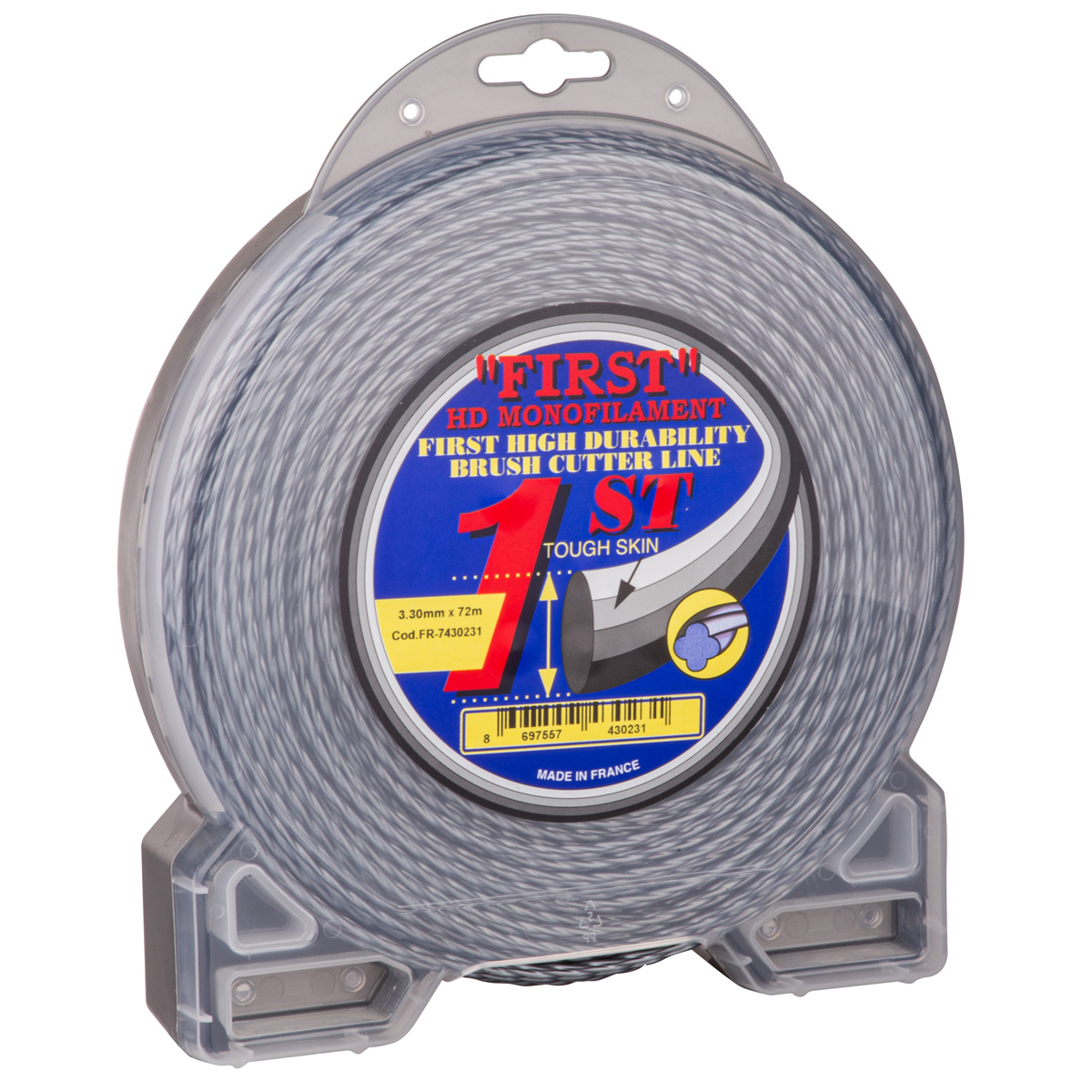 130464 MİSİNA 3.3mm 72m GRİ BURGULU